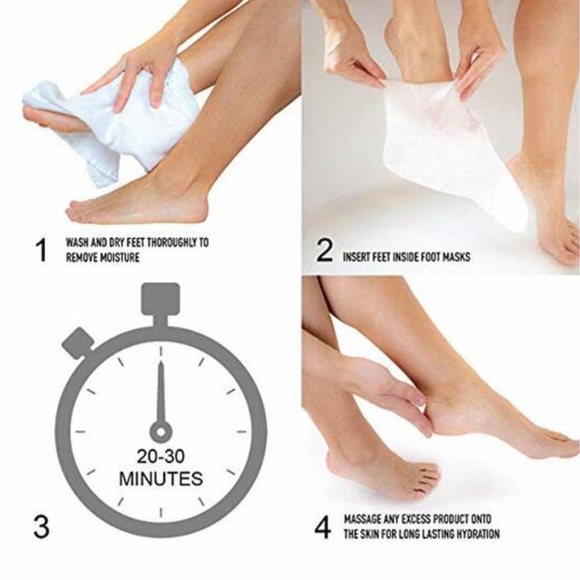 Cala Moisturizing foot masks Rosewater3 pair comes in package new in box. - Picture 3 of 4